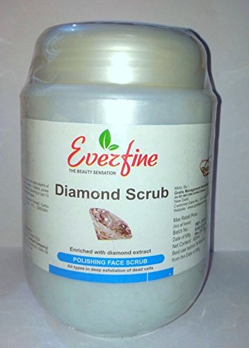 EVERFINE Diamond Fairness Face & Body Scrub - 30.4oz (900ml) Exfoliating Cleanser for Glowing Skin | Brightening, Hydrating & Smoothing | Perfect for Daily Skincare & Spa Treatment
