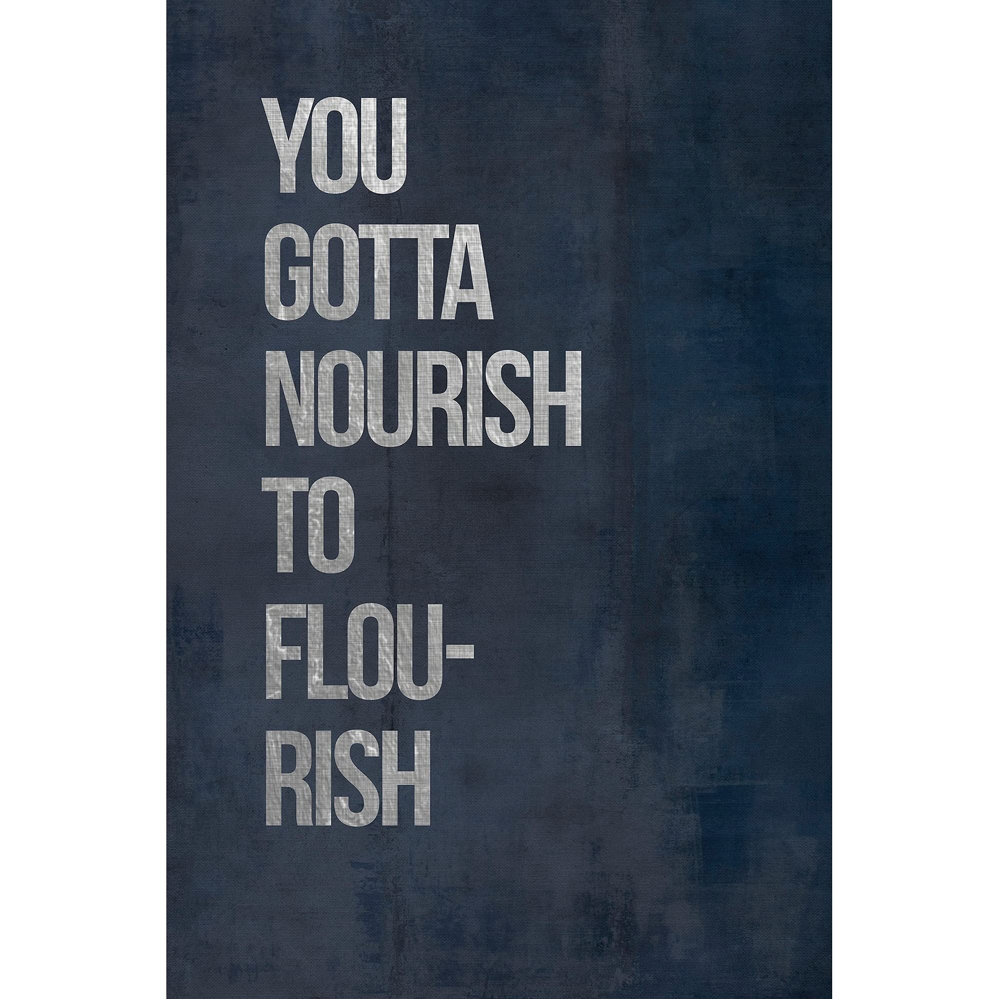 Marmont Hill 'You Gotta Nourish' Floral Painting Print on Wrapped Canvas - Modern Wall Art for Living Room, Bedroom & Office Decor