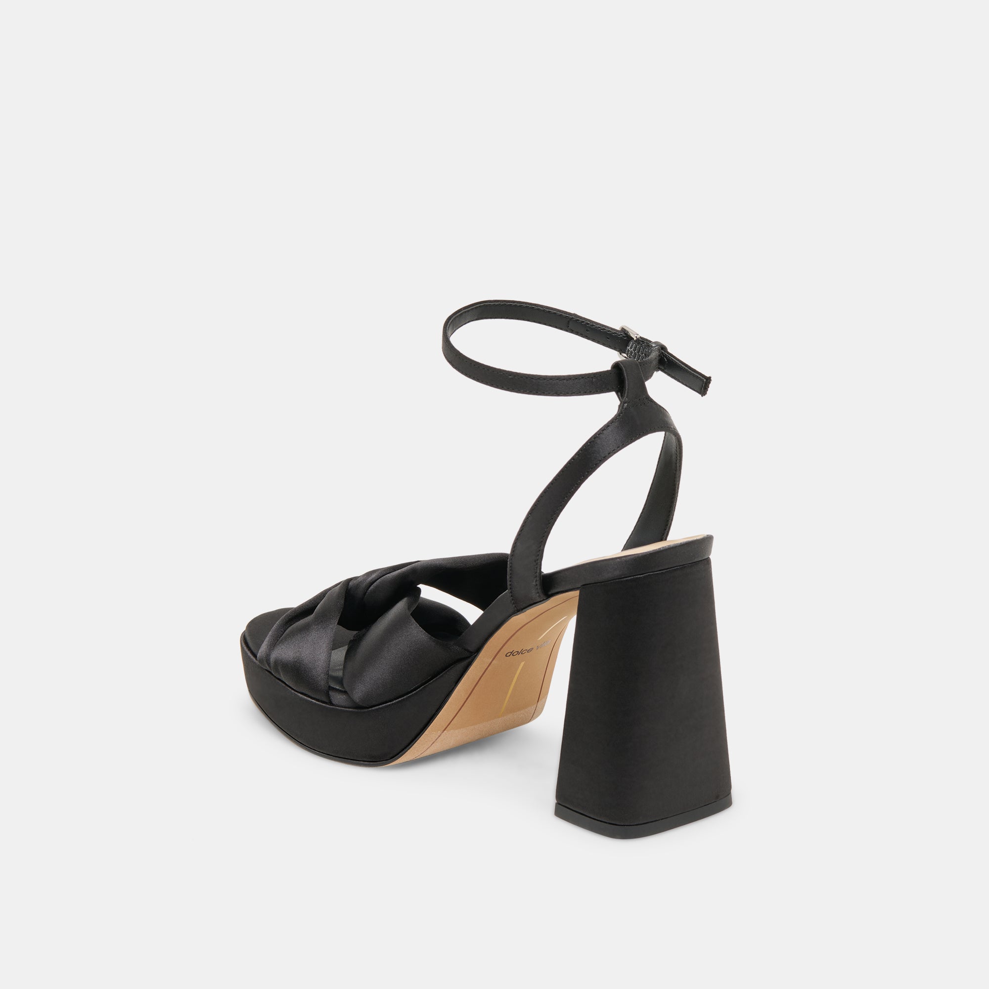 PARLO HEELS ONYX SATIN - Elegant High Heels for Women, Perfect for Parties, Weddings & Special Occasions