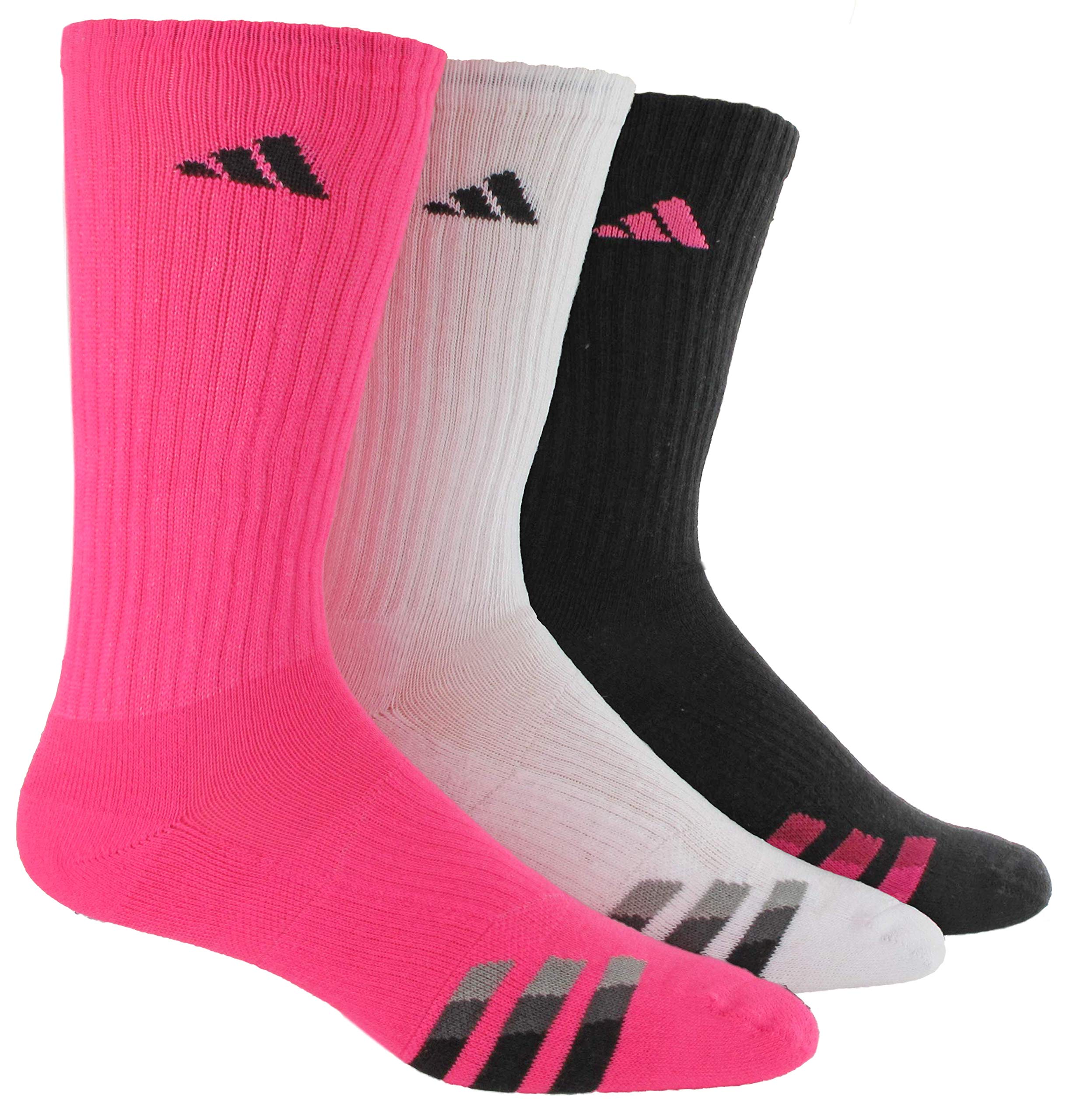 Adidas Men's Cushioned Crew Socks 3-Pack - Comfortable Athletic Socks for Running, Gym & Everyday Wear
