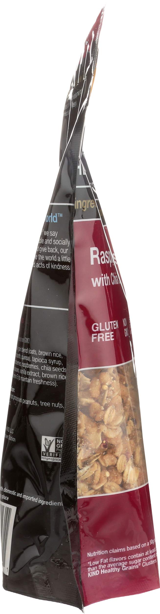 KIND Healthy Grains Raspberry Clusters with Chia Seeds - Gluten Free Snack Bars, 11 oz (Pack of 6) - Perfect for Breakfast, On-the-Go Snacks & Healthy Office Treats