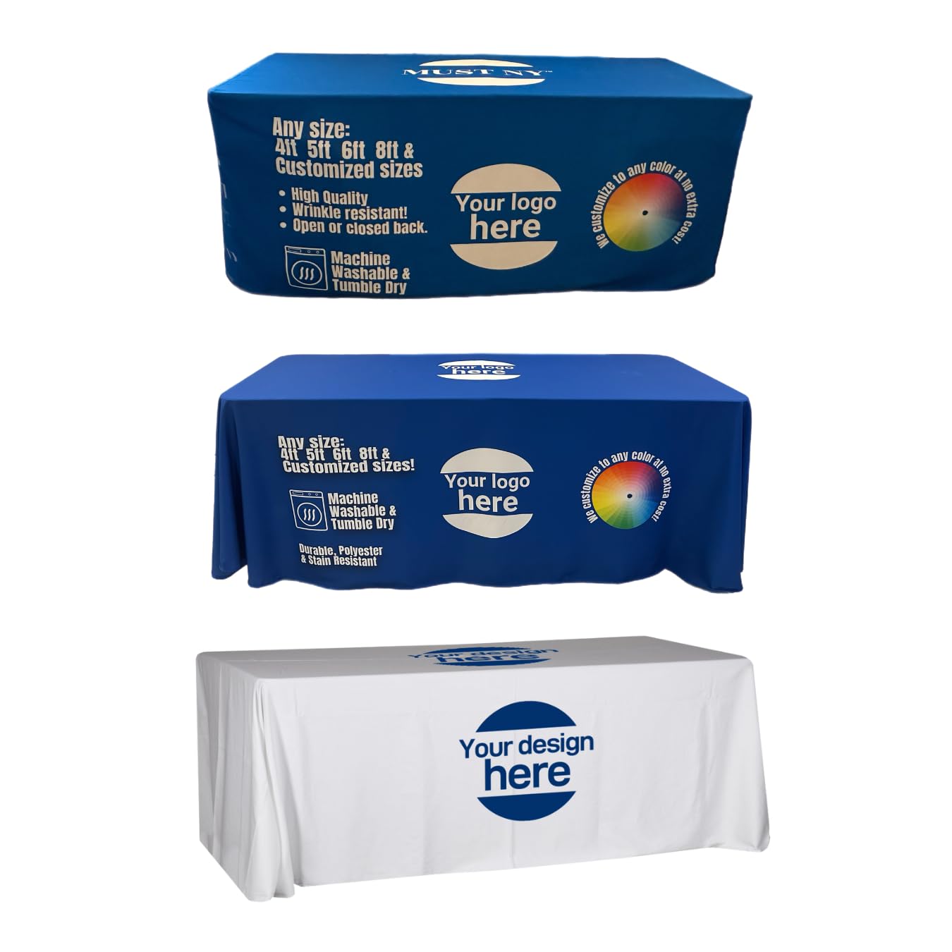 Custom Logo Tablecloth 6FT (30