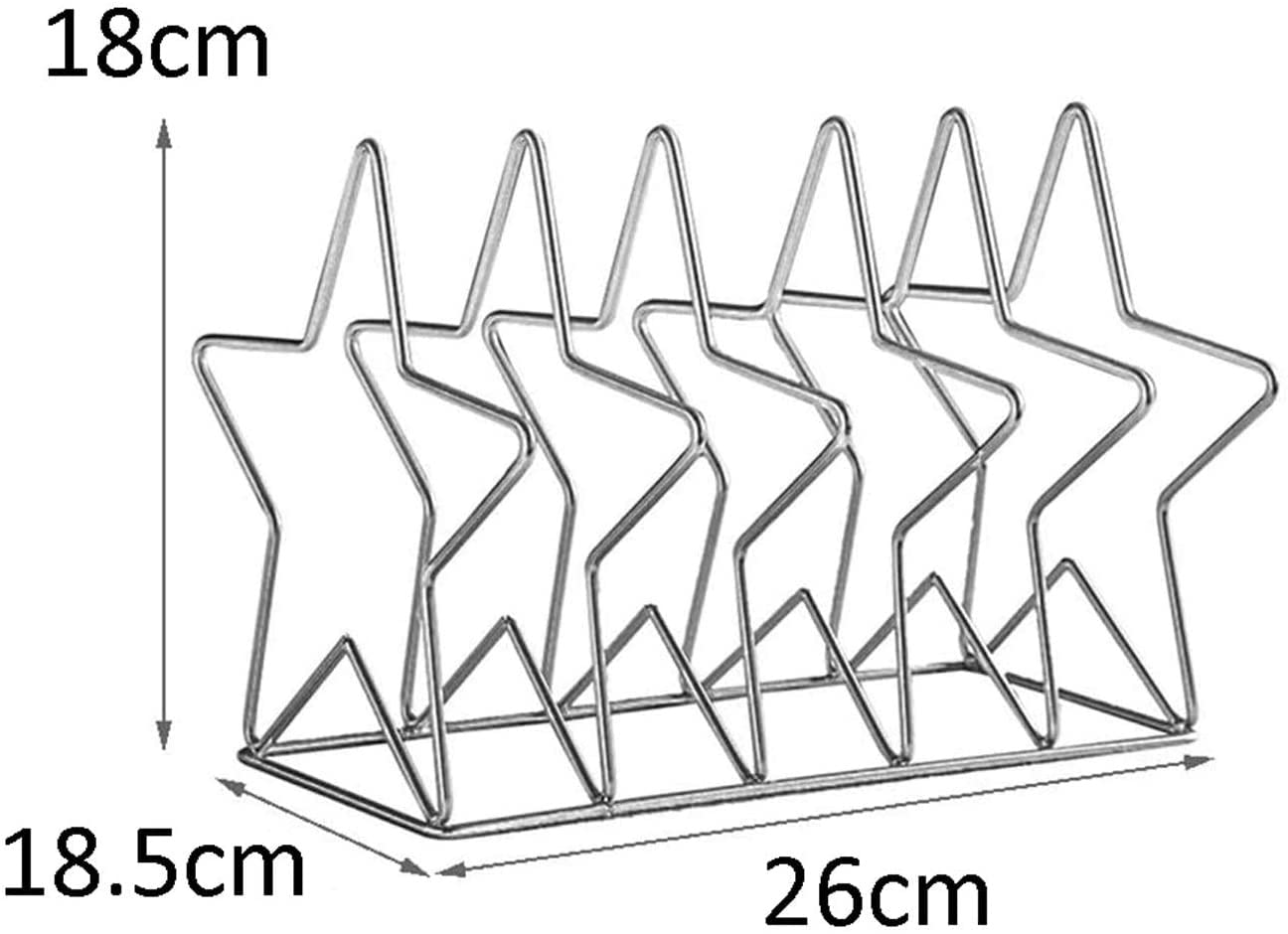 5-Pointed Star Bookshelf - Stylish Magazine & Newspaper Organizer for Home, Study Room & Office Storage | Space-Saving Shelf for Books, Magazines & Office Supplies