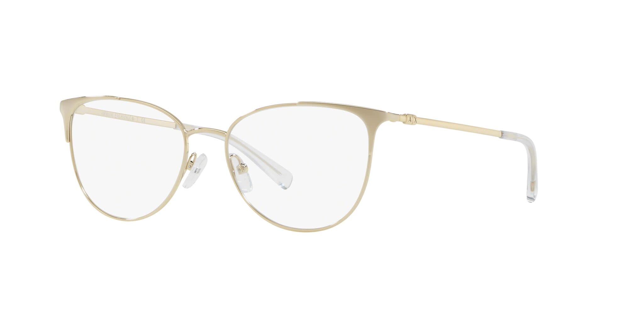 Armani Exchange Women's AX1034 Cat Eye Prescription Eyeglass Frames - Stylish & Lightweight for Work, Reading & Everyday Wear