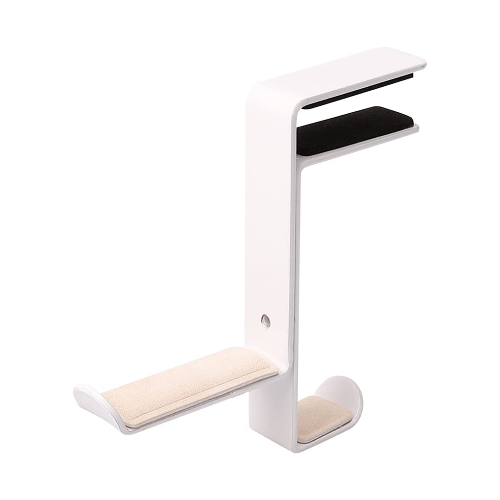 YLHXYPP 2021 Universal Headphone Stand - Adjustable Desk Mount Gaming Headset Holder with Space-Saving Table Clamp for Office, Home & Gaming Setup (Black) - Perfect for Workstations, Streaming & Esports