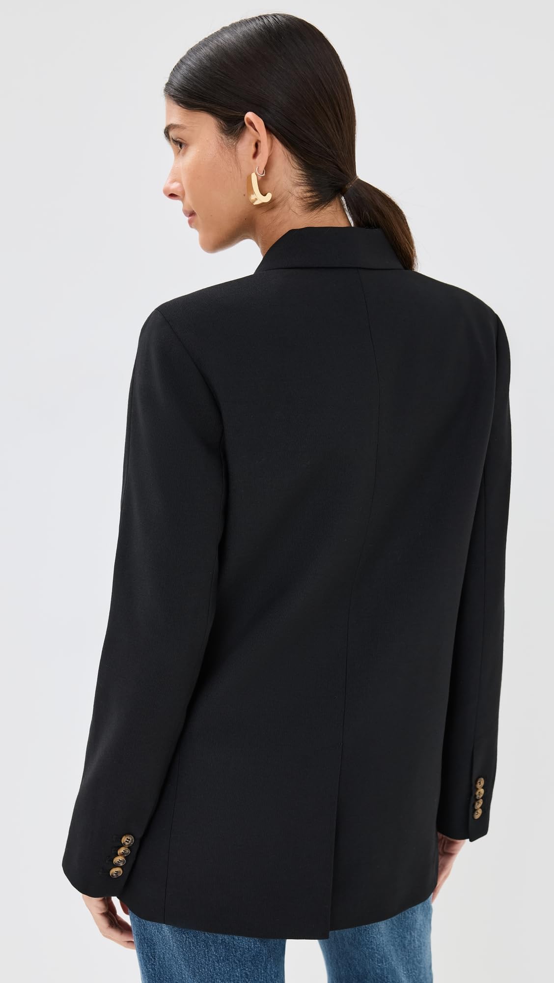 ANINE BING Women's Kaia Blazer - Slim Fit Stretch Blazer for Women | Office Wear, Business Casual & Evening Outfits | Perfect for Work, Meetings & Special Occasions