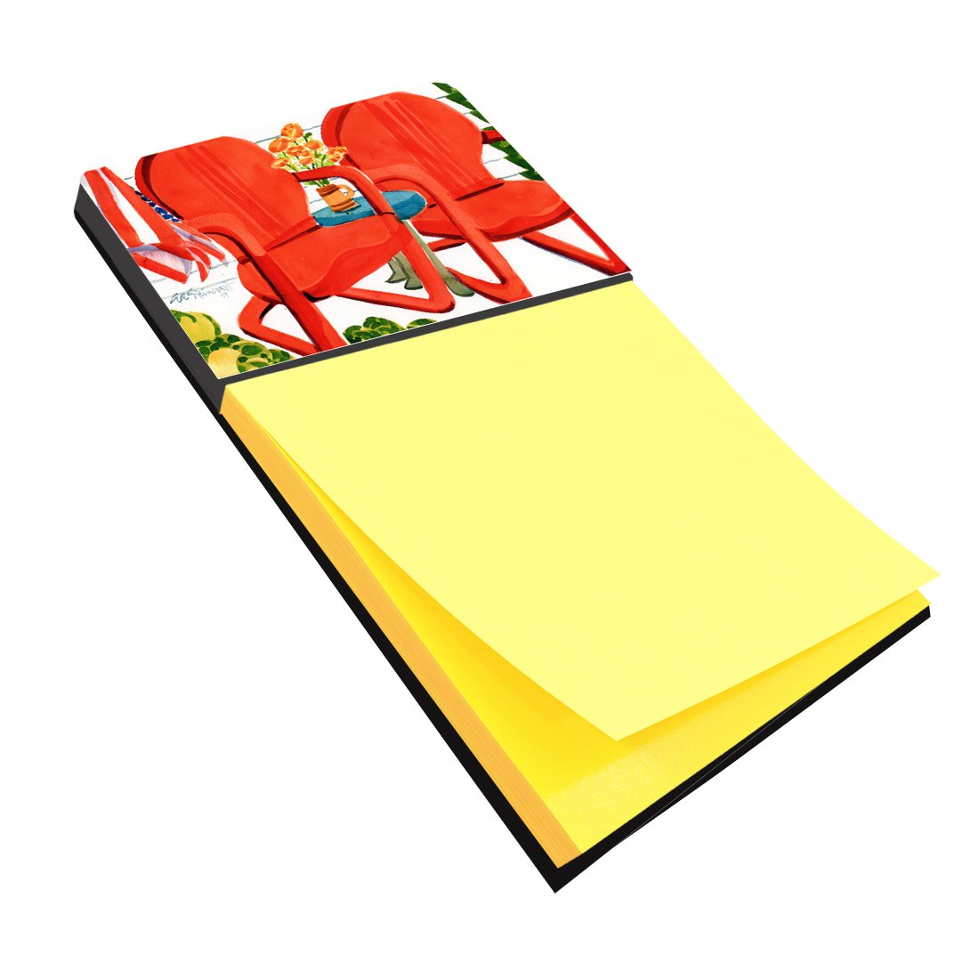 Caroline's Treasures Multicolor Desk Artwork Notepad Holder (6140SN) - Perfect for Office, Home & School Organization