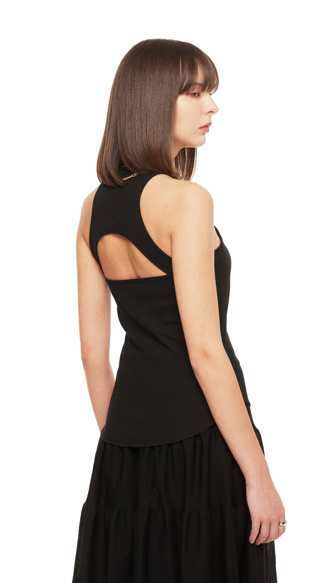 Women's Cut Out Padded Tank Top - Seamless Workout Shirt for Yoga, Gym & Running - Comfortable Sports Bra Alternative