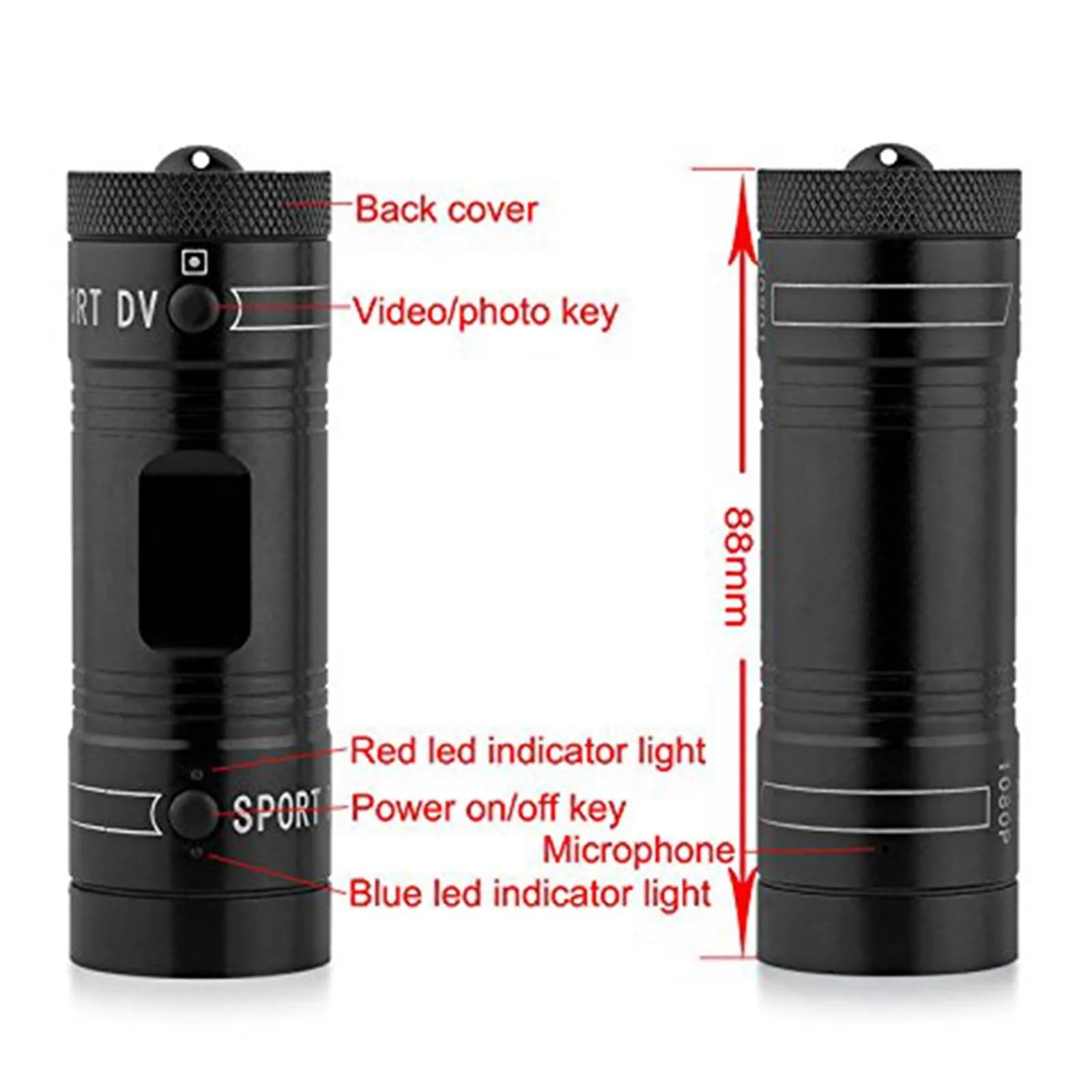 MZZYG 4K Action Camera - Waterproof Sports Camera with 1080P HD, Helmet Mount for Biking, Motorcycle, Outdoor Adventures - Perfect for Vlogging, Travel & Extreme Sports