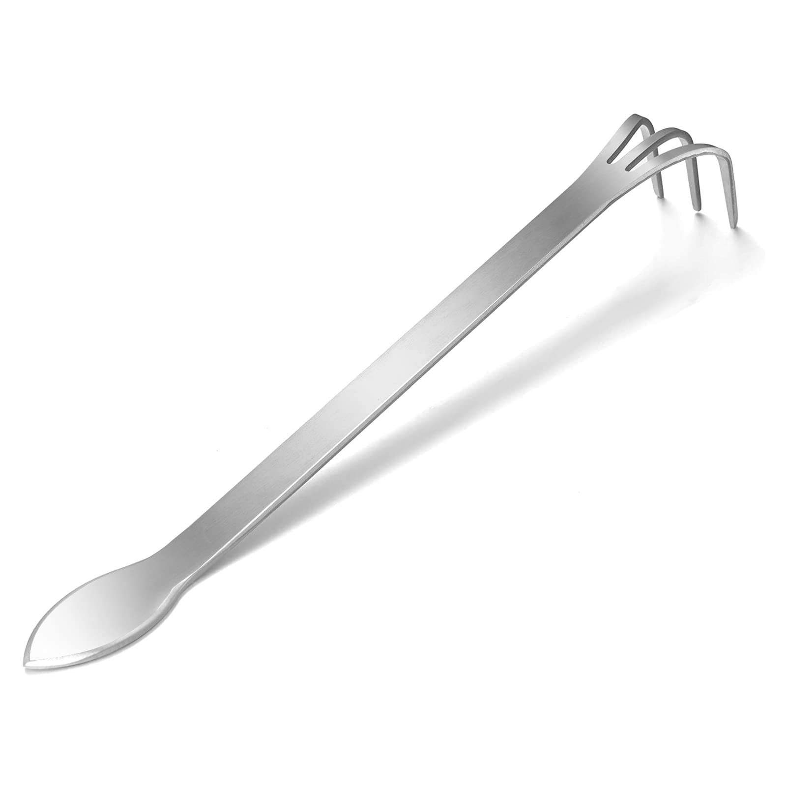 Stainless Steel Root Rake - 3 Prong Garden Tool for Bonsai & Plants - Perfect for Soil Loosening & Gardening