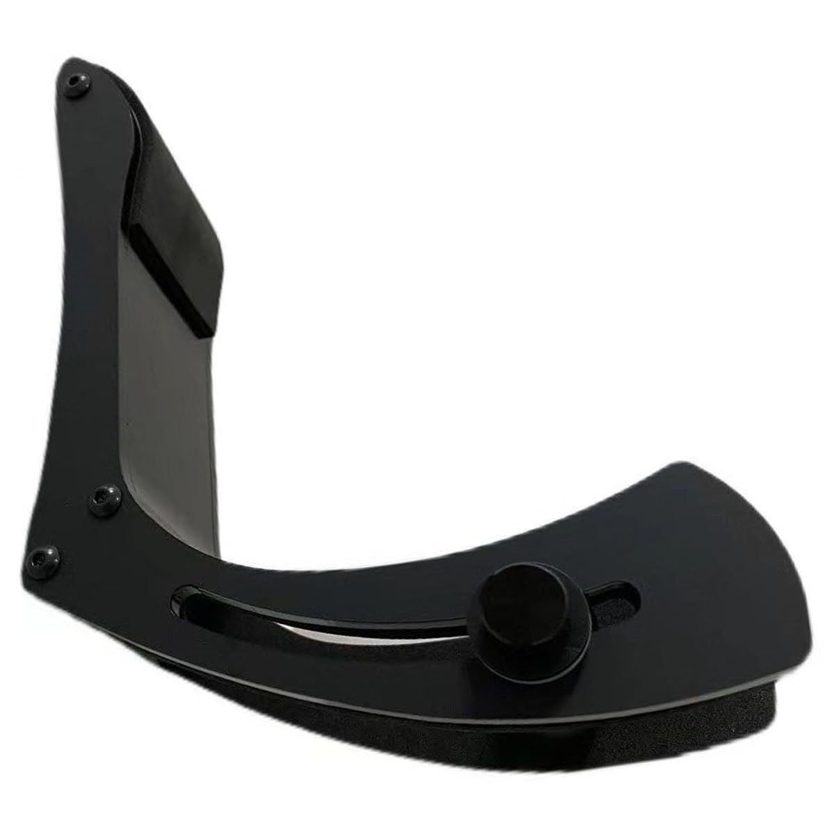 Professional Adjustable Electric Guitar Support Stand - Black Plastic & Metal Guitar Footstool, Leg Rest & Lifter for Guitar Players | Perfect for Live Performances, Studio Recording & Home Practice