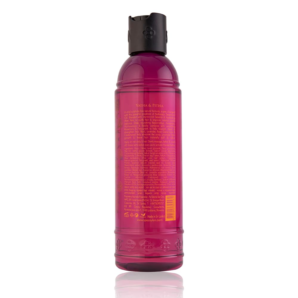 SPA CEYLON Kesharaja Gentle Hair Cleanser - Sulfate-Free Shampoo for Weak, Fragile & Falling Hair | Moisturizing & Hydrating Formula | Perfect for Daily Hair Care & Scalp Health | Ideal for Damaged Hair Recovery & Hair Loss Prevention