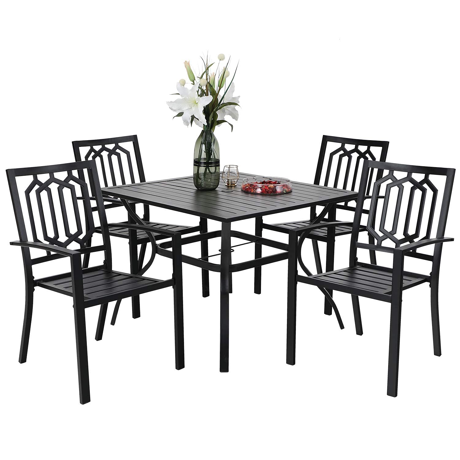 PHI VILLA 5-Piece Outdoor Dining Set - 37