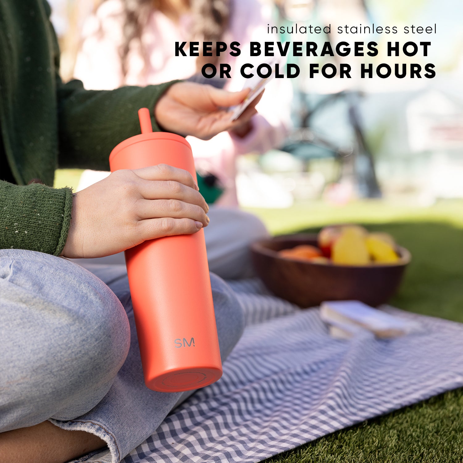 28Oz Classic Double Wall Vacuum Insulated Stainless Steel Tumbler - Keeps Drinks Hot/Cold for Hours - Perfect for Coffee, Tea, Water & Outdoor Activities