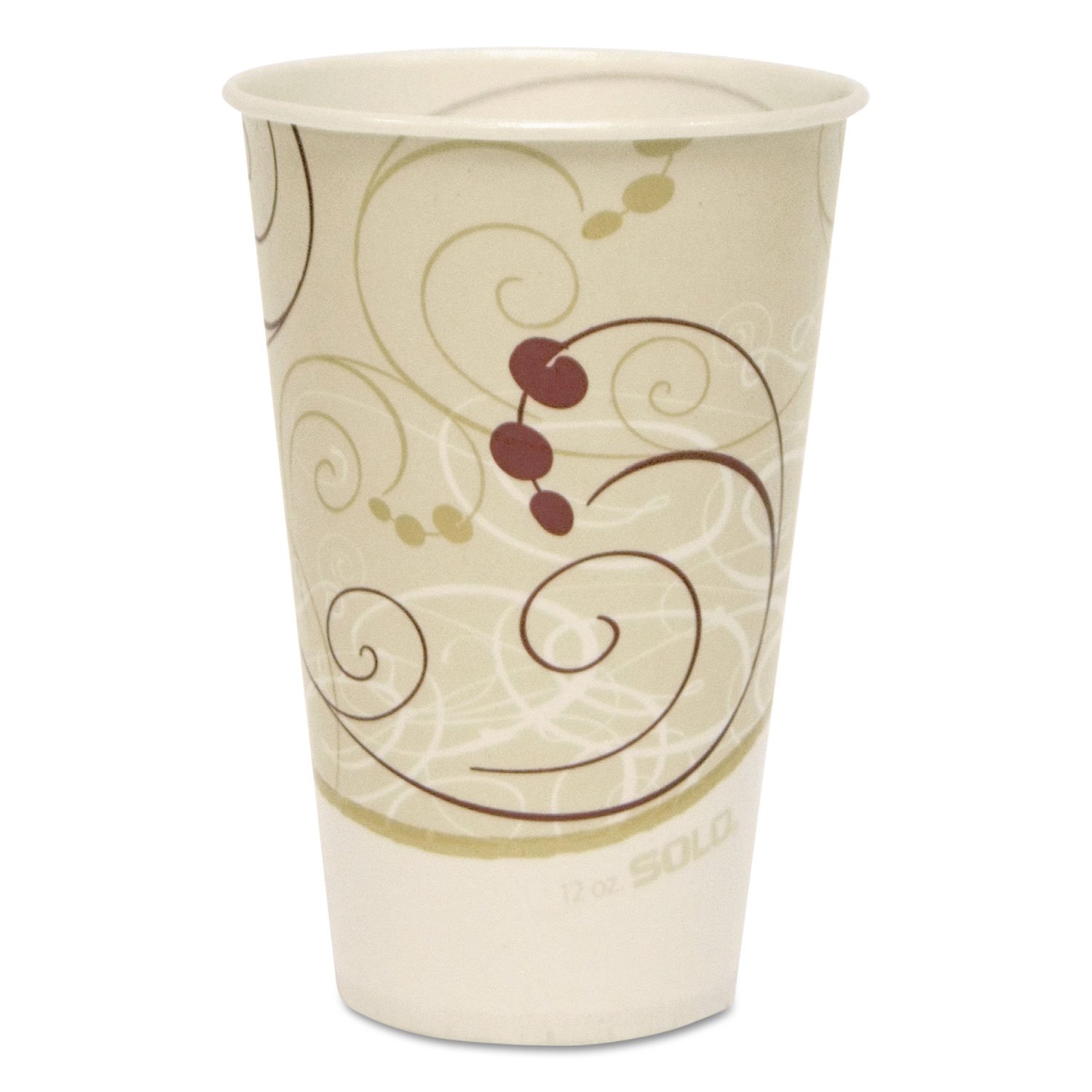 SCCR12NJ - 12oz Jazz Waxed Paper Cold Cups for Iced Coffee, Smoothies & Cold Beverages - Eco-Friendly Disposable Cups for Parties, Cafes & Takeout