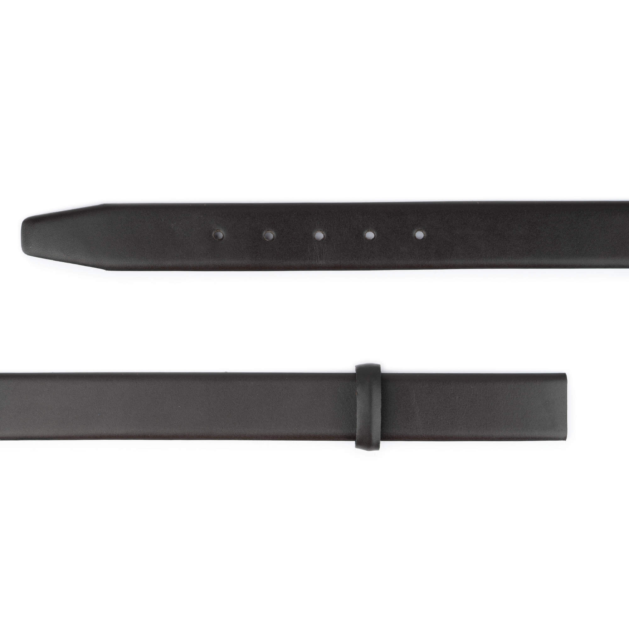 Premium 3.5cm Genuine Dark Brown Leather Replacement Belt for Ferragamo Buckles - Classic Dress Belt for Business & Formal Occasions