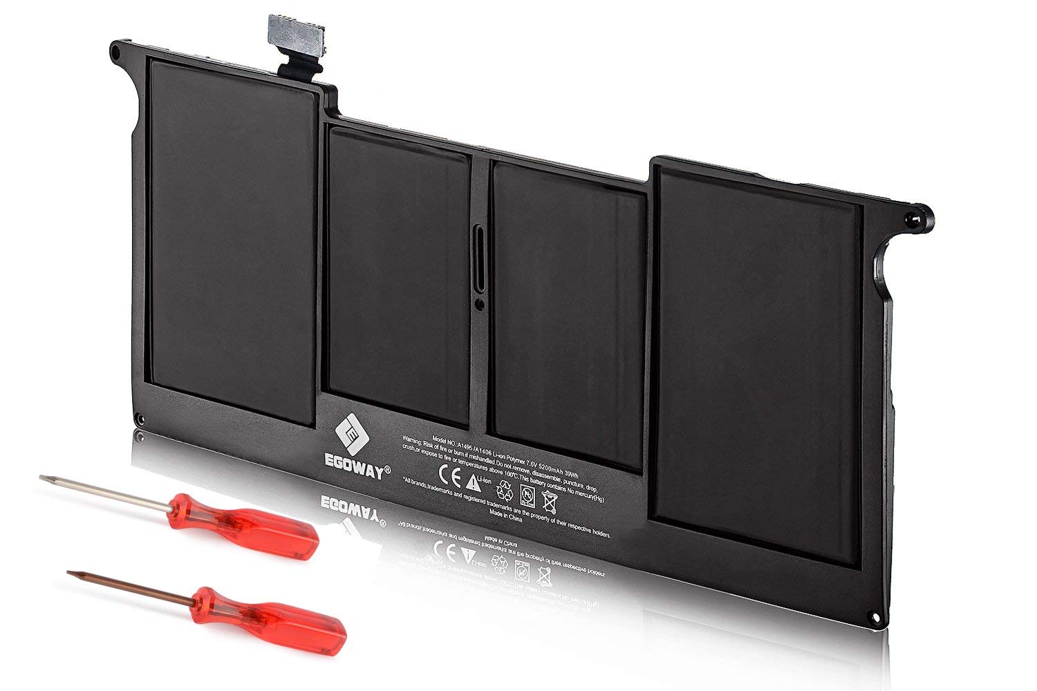 Premium Replacement Laptop Battery for MacBook Air 11-inch (A1406, A1495, A1370, A1465) - Compatible with Mid 2011 to 2015 Models - Long-Lasting Power for Work, Travel & Study