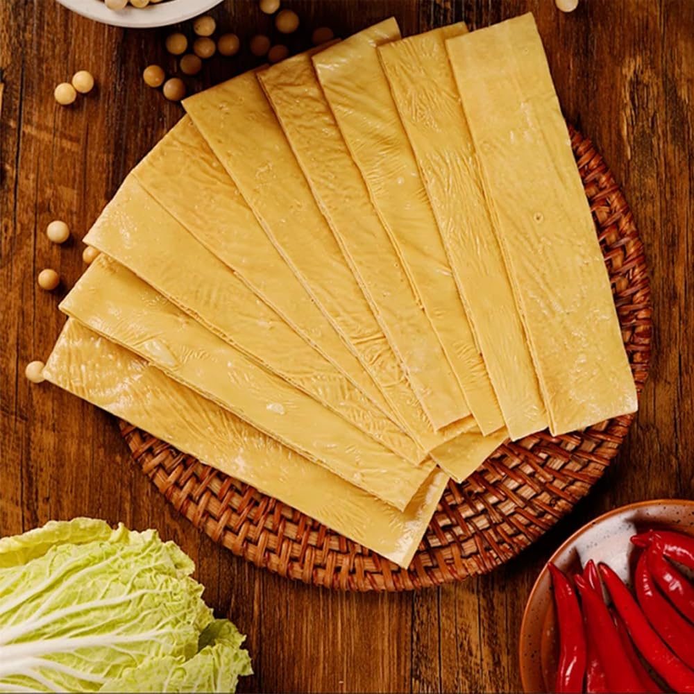 Dried Tofu Skin 120g - Vegetarian Soybean Sheets for Hot Pot & Salads