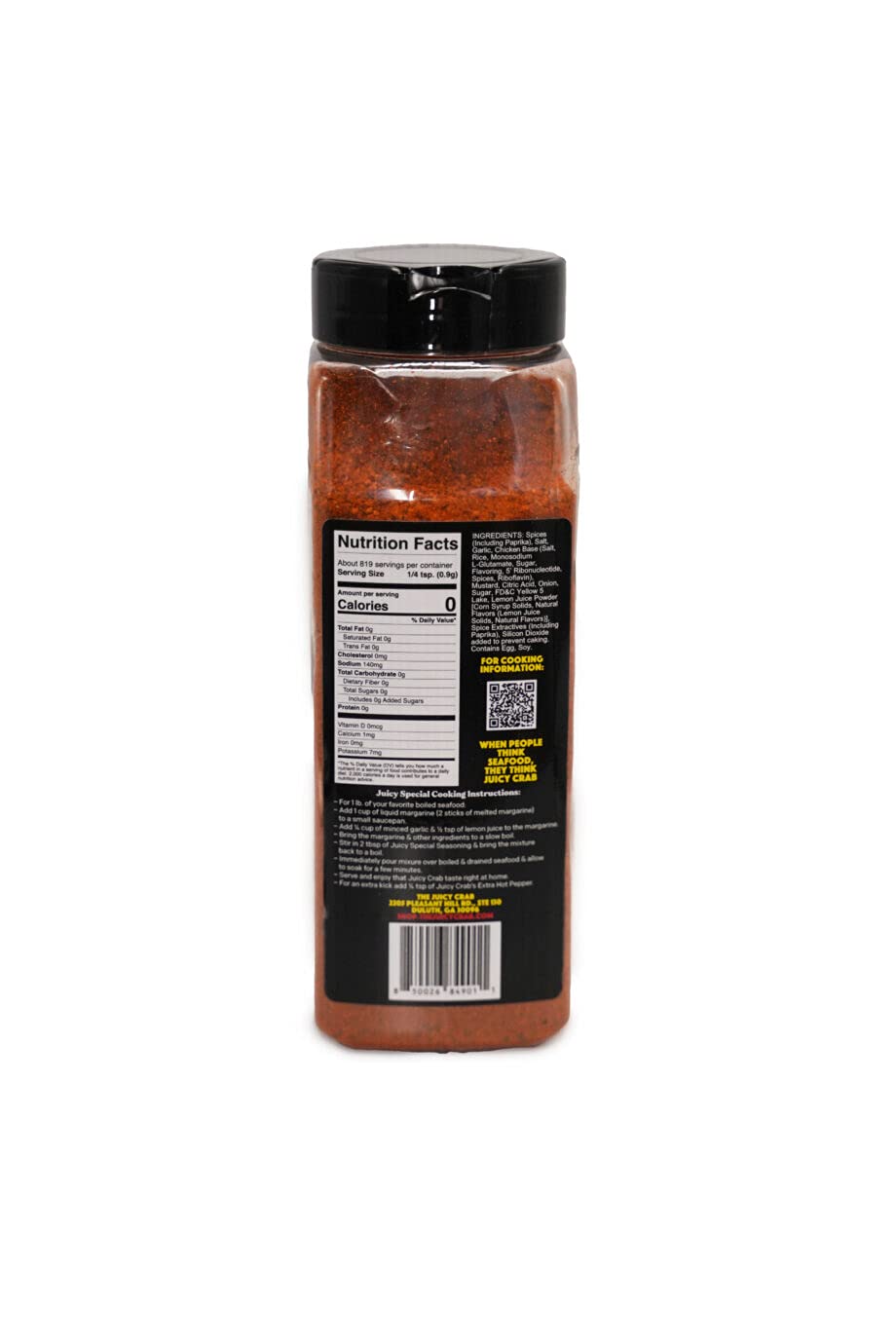 The Juicy Crab Cajun Seafood Marinade Seasoning - 26OZ (737g) | Bold & Spicy Flavor for Boils, Grilling & Seafood Dishes | Perfect for Shrimp, Crab, Crawfish & More