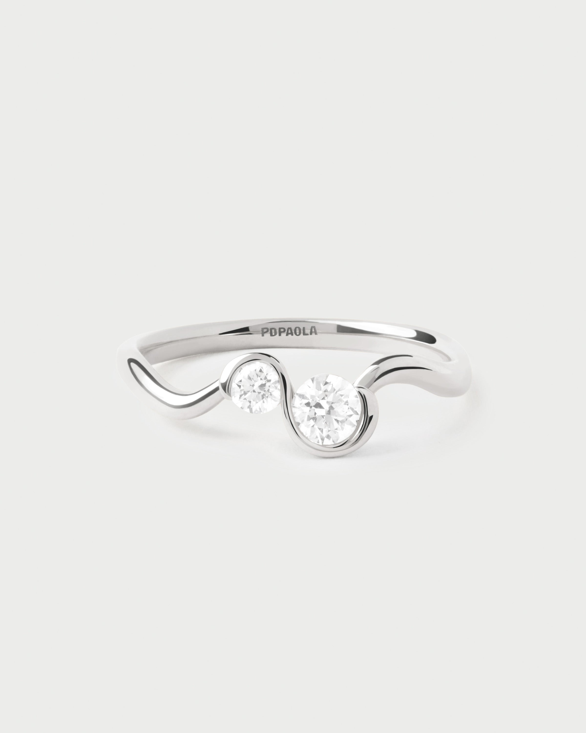 Exquisite Diamond and White Gold Dafne Ring for Women - Elegant Wedding, Engagement & Anniversary Jewelry Gift