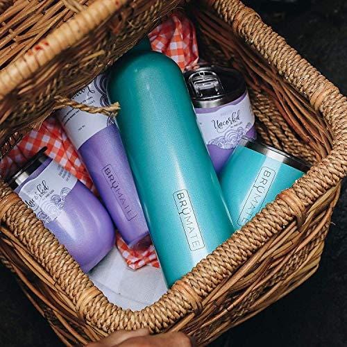 BrüMate Uncork'd XL 14oz Insulated Wine Tumbler with Splash-Proof Lid - Vacuum-Sealed Stainless Steel Wine Glass for Chilling White & Red Wines - Perfect for Pool Parties, Picnics, and Outdoor Dining (Charcoal)