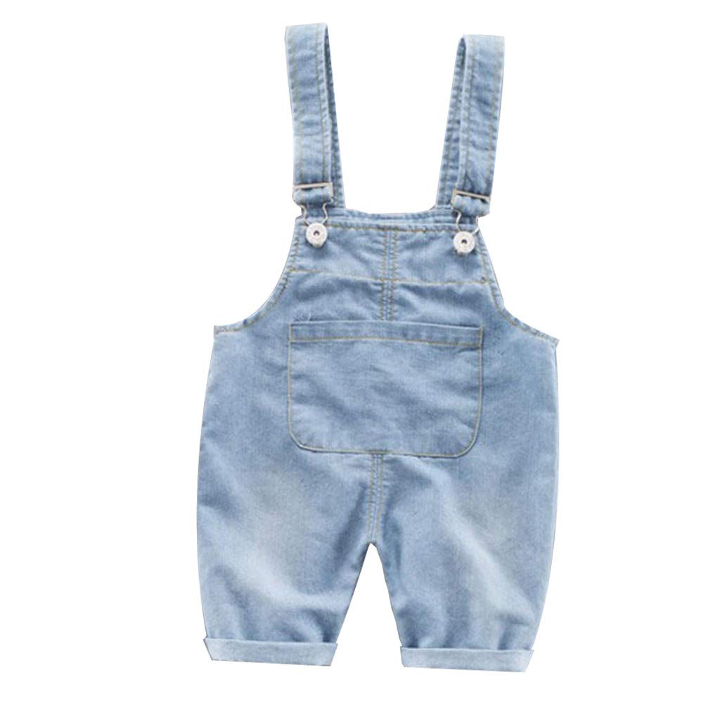 Baby Denim Overalls with Cartoon Suspenders for Boys & Girls 0-3 Years - Soft Jean Pants for Playtime & Photo Shoots