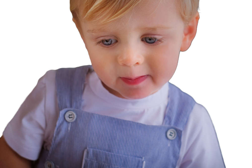 George Infant and Toddler Romper - Navy Seersucker Stripe Outfit for Baby Boys & Girls | Perfect for Playtime, Summer Outings & Photo Shoots