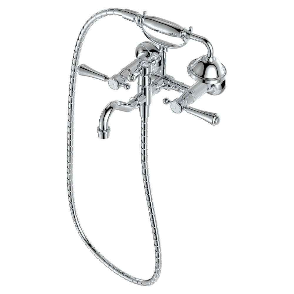 Fienza 339105CC Lillian Lever Exposed Bathroom Faucet Set with Hand Shower in Chrome Finish - Perfect for Modern Bathrooms, Spa-Like Showers & Luxurious Home Upgrades