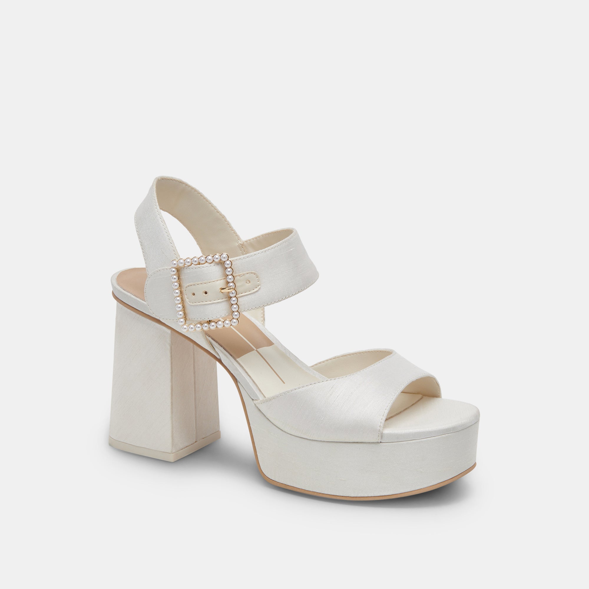 Bobby Pearl Heels - Women's White Pearl Embellished High Heels for Parties & Weddings | Elegant Evening Shoes for Prom, Bridal & Special Occasions