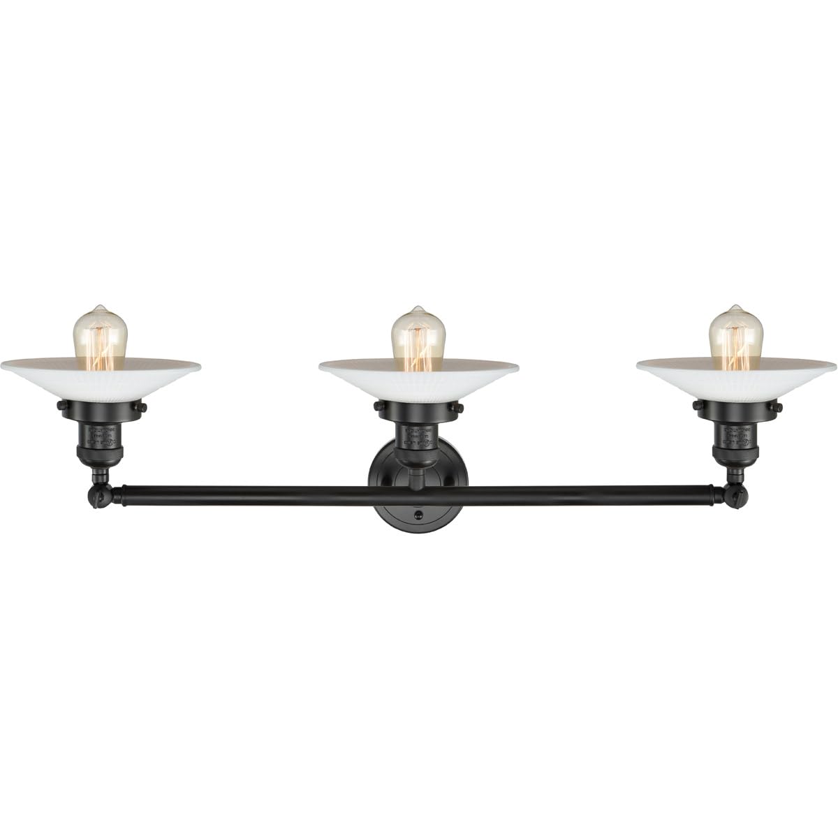 Franklin Restoration Collection 205-BK-G1-LED Black LED Bathroom Vanity Mirror - Modern Lighting for Makeup, Shaving & Bathroom Decor