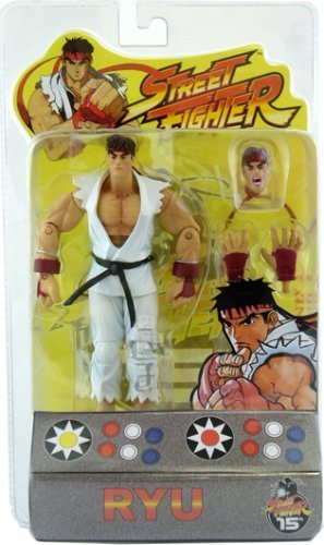 RYU Series 1 Action Figure by Sota Toys - Collectible Street Fighter Character Statue for Display, Gaming Room Decor & Anime Fan Gifts