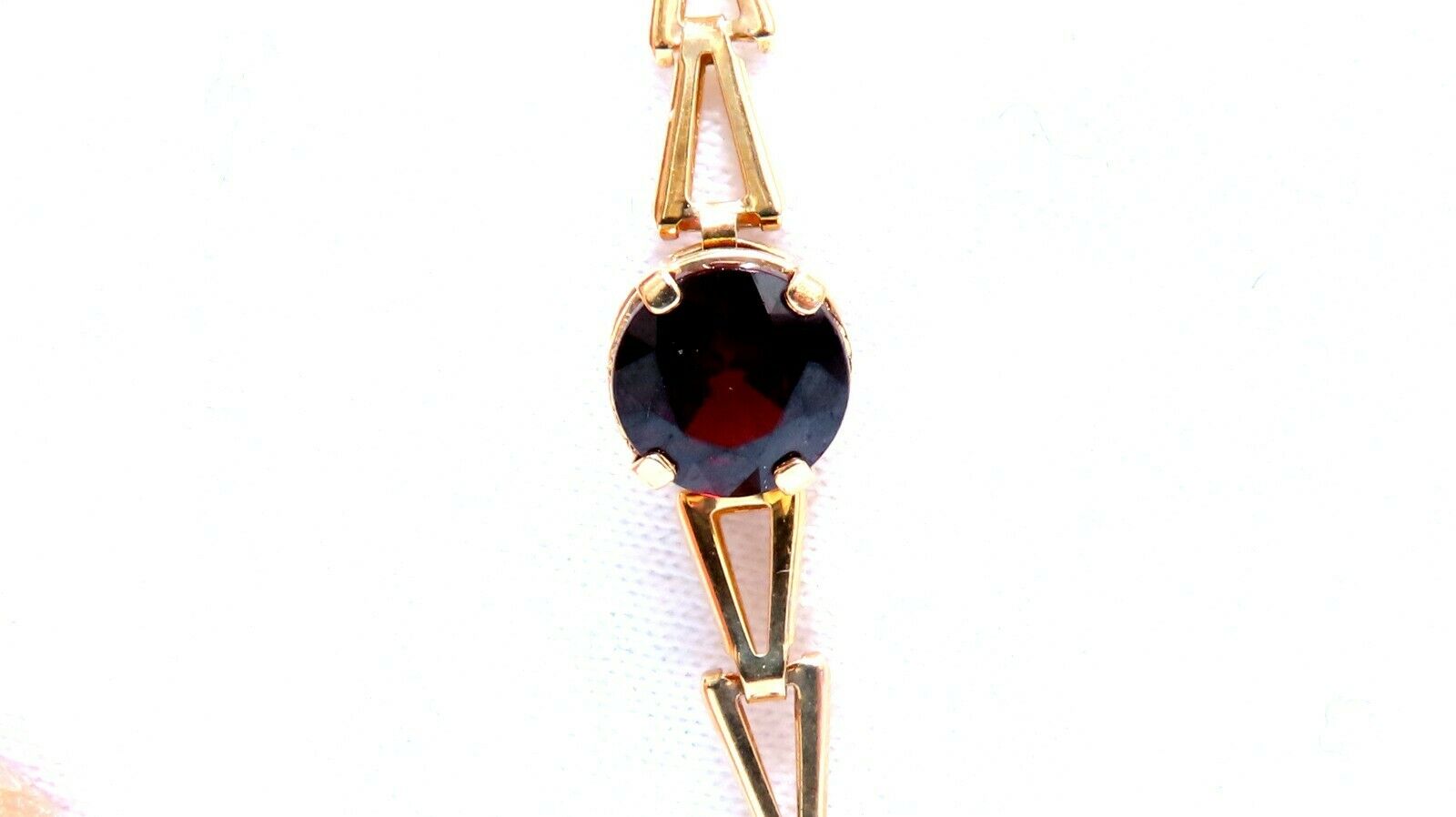 3.50 Carat Natural Garnet Bracelet in 14K Gold - Elegant Jewelry for Women, Perfect Gift for Birthday, Anniversary & Special Occasions