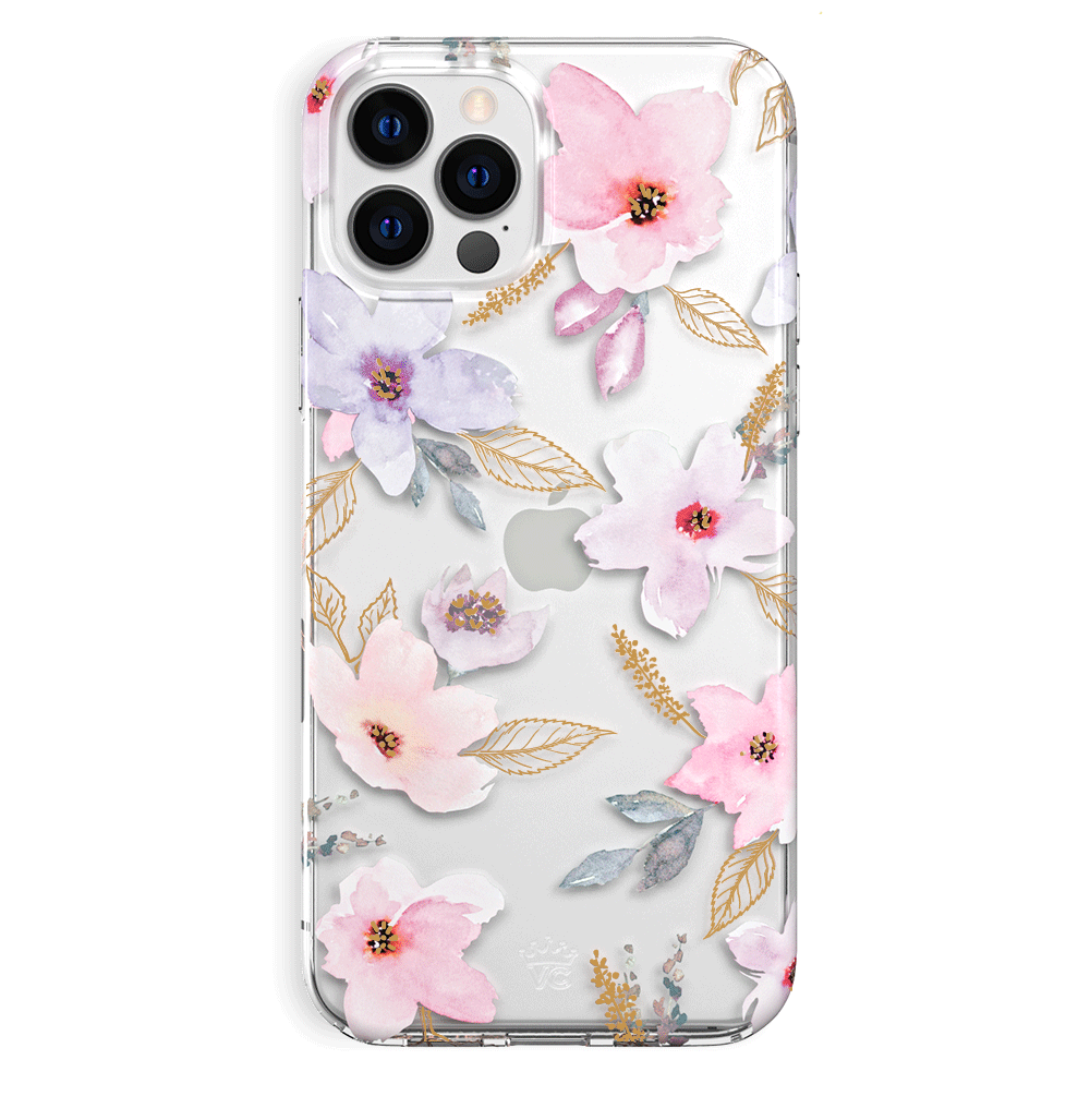Magnolia Floral iPhone Case - Elegant Flower Design Protective Cover for iPhone 12/13/14/15 Pro Max - Perfect for Spring Outfits & Nature Lovers
