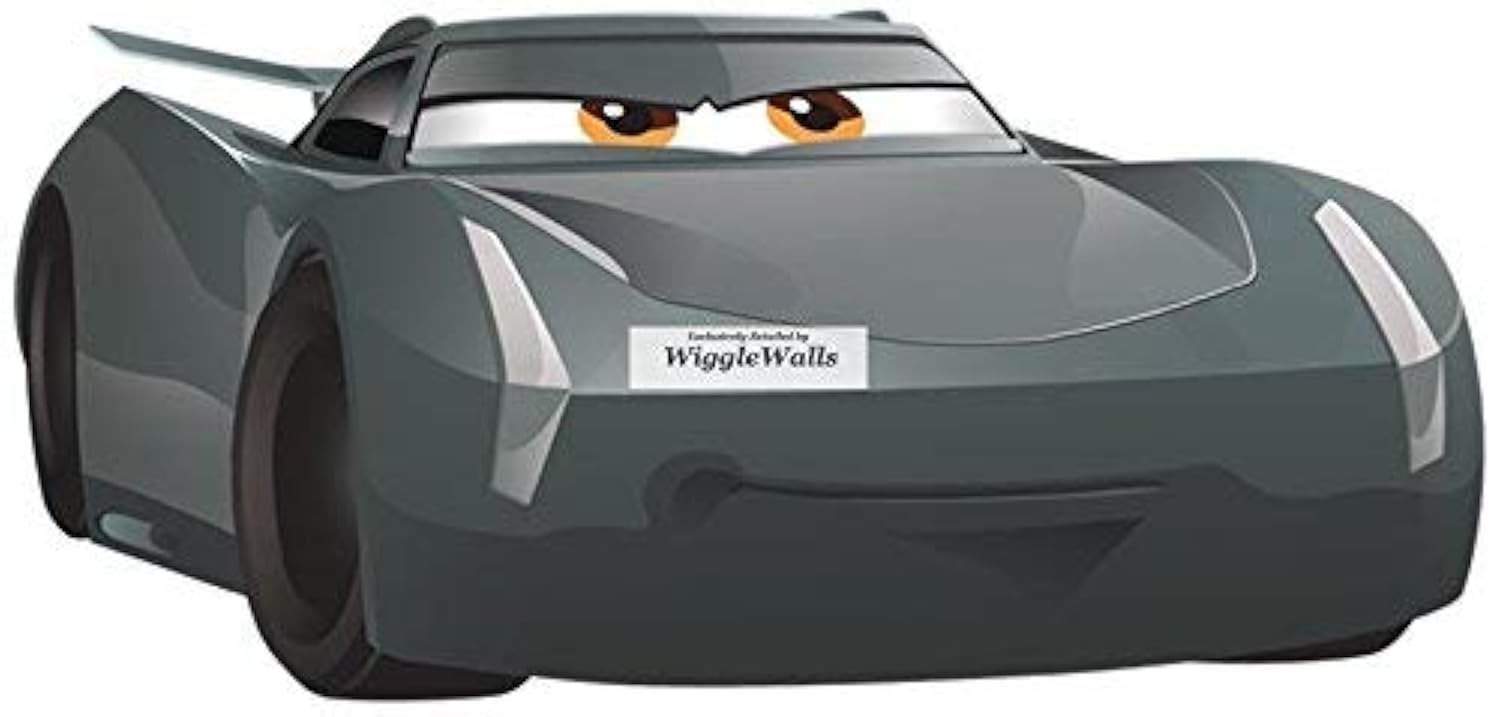 Disney Pixar Cars 3 Jackson Storm 9x4 Inch Removable Vinyl Wall Decal - Self-Adhesive Car Movie Sticker for Kids Room, Nursery, Bedroom & Racing Themed Home Decor | Perfect for Boys' Rooms, Playrooms & Party Decorations