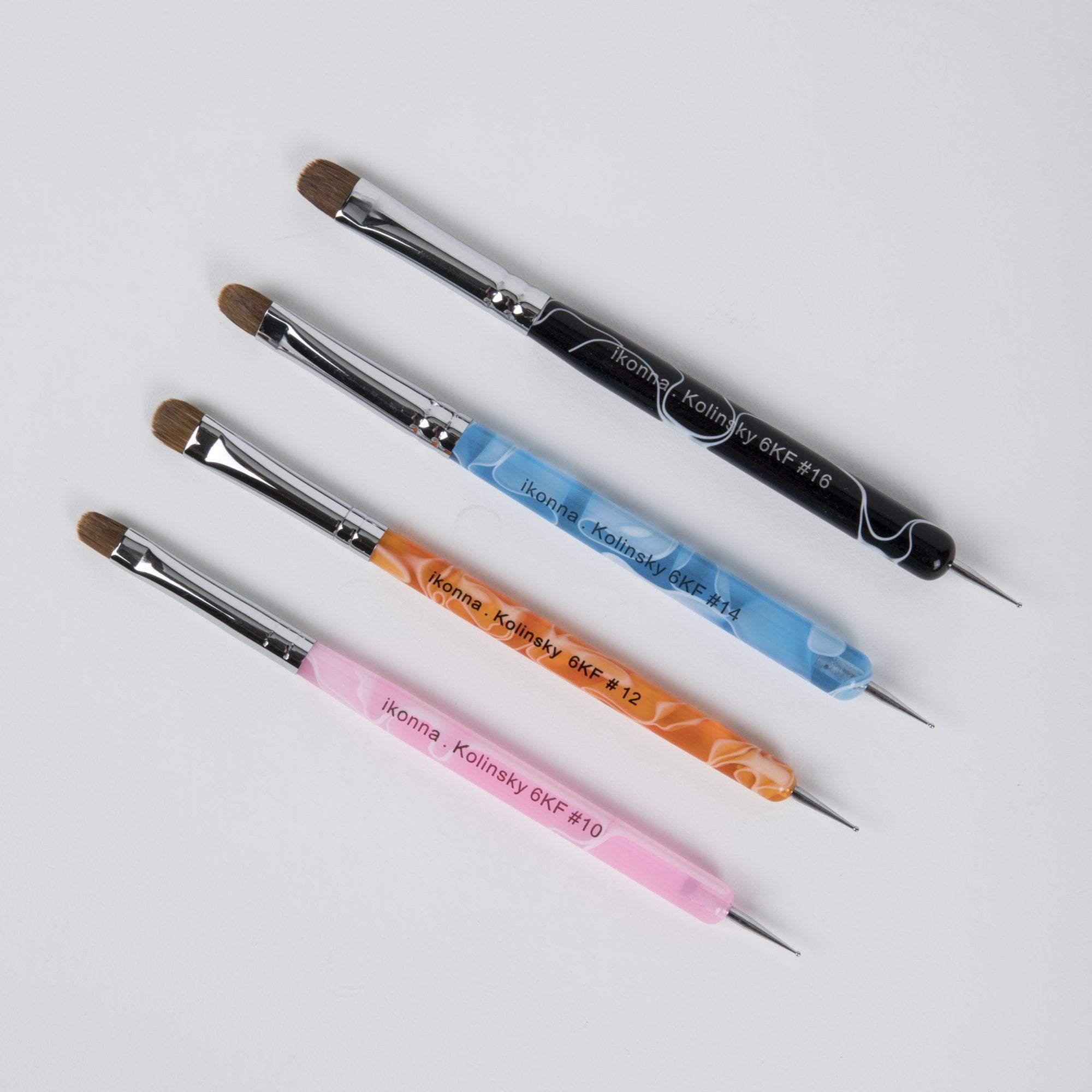 Professional French Gel Nail Art Brushes with Dotting Tools - Perfect for Acrylic, Gel, and Dip Powder Nail Designs - Salon & Home Manicure Kit