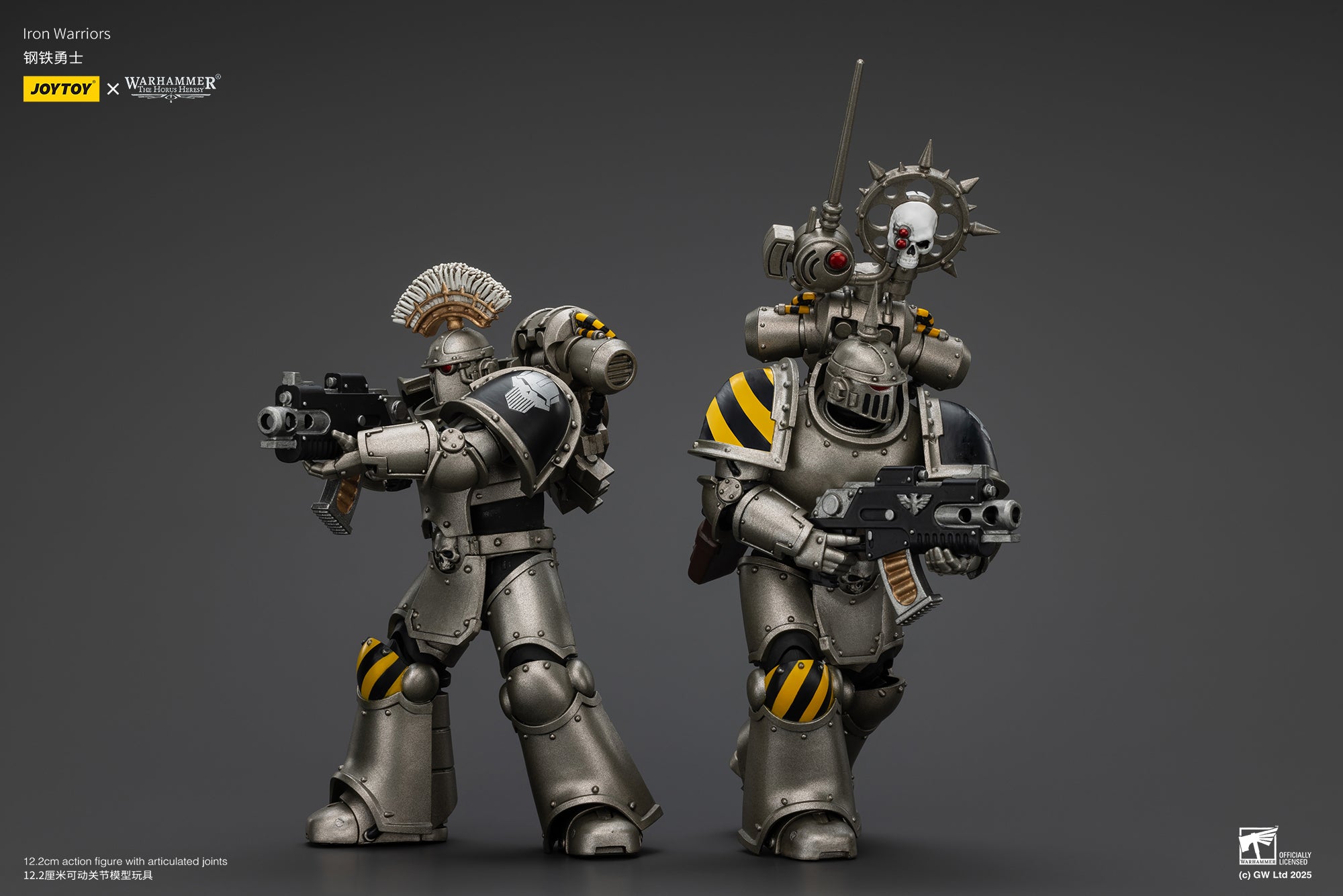 Pre Order 1/18 JOYTOY Warhammer The Horus Heresy Iron Warriors MKIII Tactical Action Figure Set - Perfect for Collectors & Tabletop Gaming