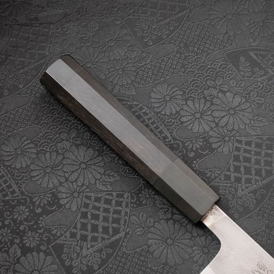 Premium Santoku Knife 165mm - SKD11 Japanese Steel with Nashiji Finish & Ebony Handle - Ideal for Slicing, Dicing, and Chopping Vegetables, Meat, and Fish