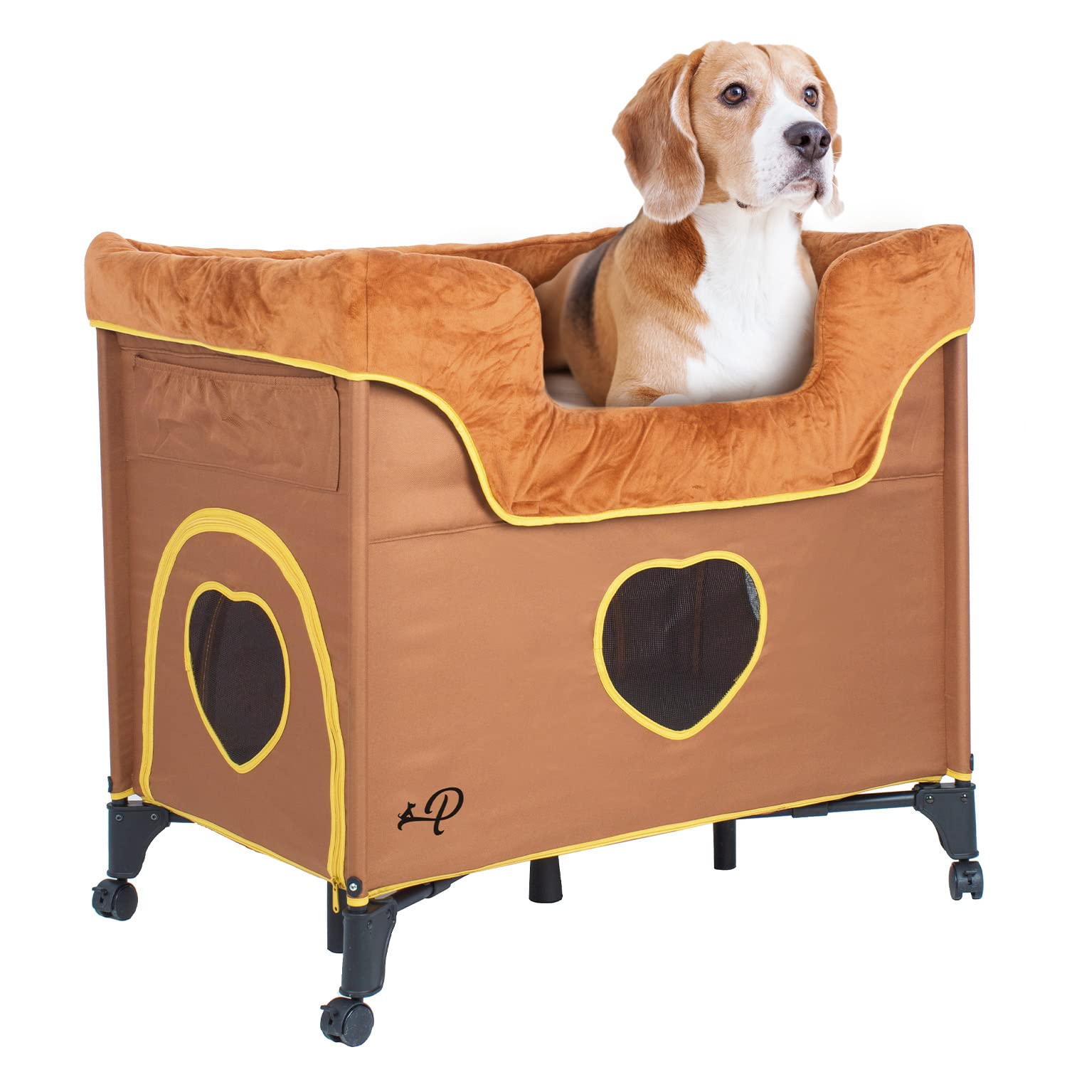 Premium Raised Pet Bed for Cats & Dogs - Lion's Den Design Bunk Bed for Medium Pets (39