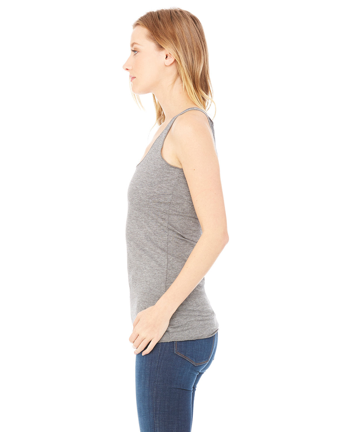 Bella + Canvas 8430 Women's Triblend Racerback Tank Top - Soft Tri-Blend Fabric, Breathable & Comfortable for Yoga, Gym, and Summer Outfits