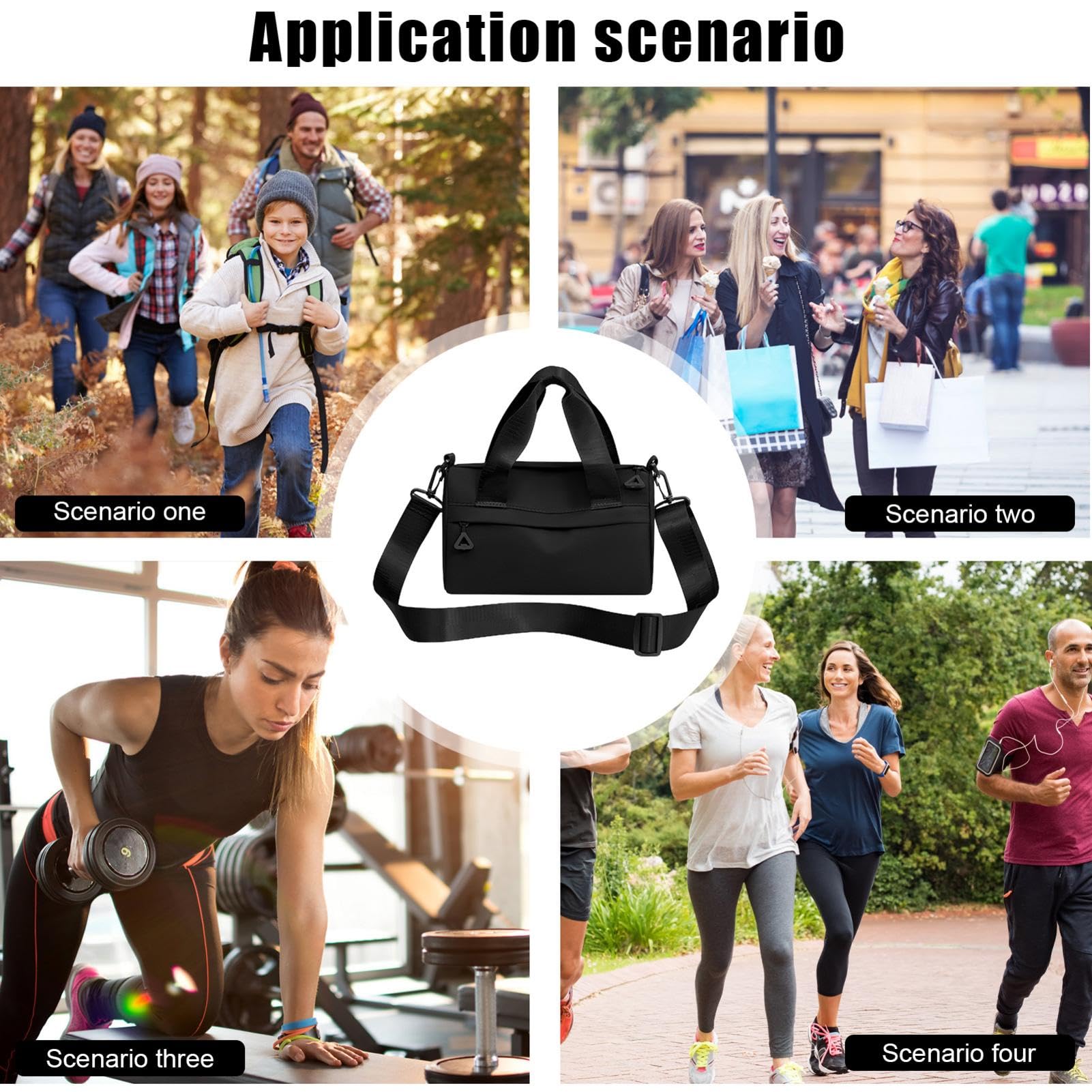 Premium Sports Gym Bag - Large Multipurpose Zippered Fitness Tote with Adjustable Shoulder Straps for Running, Hiking & Outdoor Workouts | Durable Portable Workout Bag for Men & Women