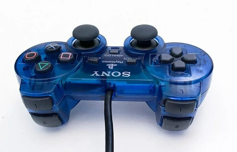 Original PlayStation 2 DualShock 2 Wireless Controller - Ocean Blue Color | Compatible with PS2 Games & Consoles | Perfect for Retro Gaming & Collectors