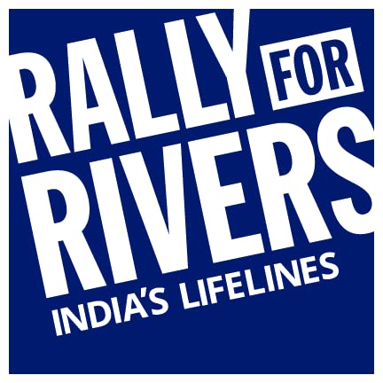 Shivoid - Rally for River Vinyl Sticker for Bike, Car, Wall & Door | Sadhguru Inspired | Isha Foundation | Water Conservation Awareness | Perfect for Vehicles, Laptops, Windows (Blue)