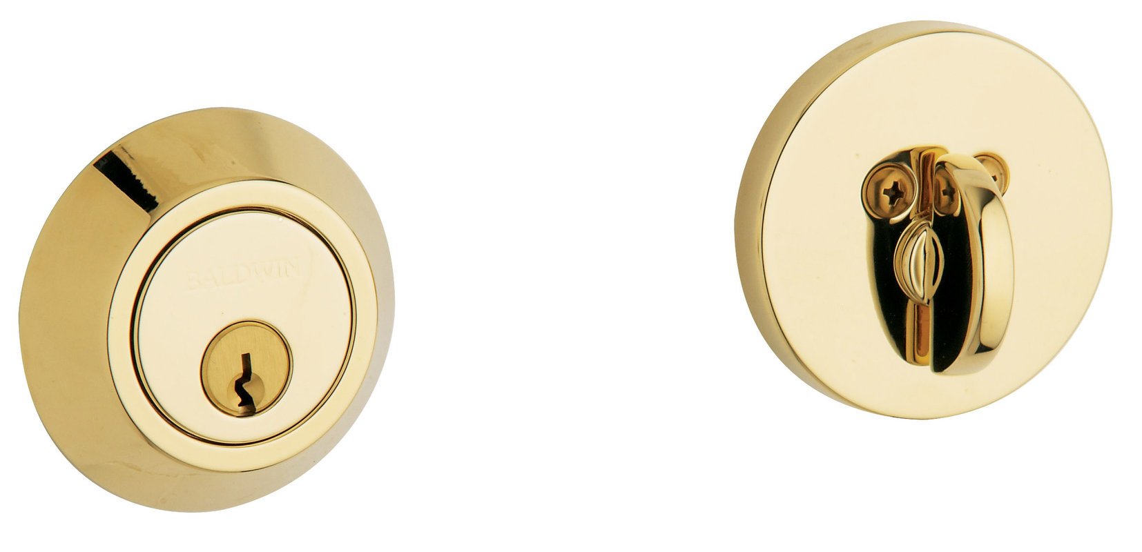 Baldwin Hardware 8241.190 Deadbolt Lock - High Security Keyed Entry Door Lock for Home & Office - Durable Solid Brass Construction for Exterior Doors
