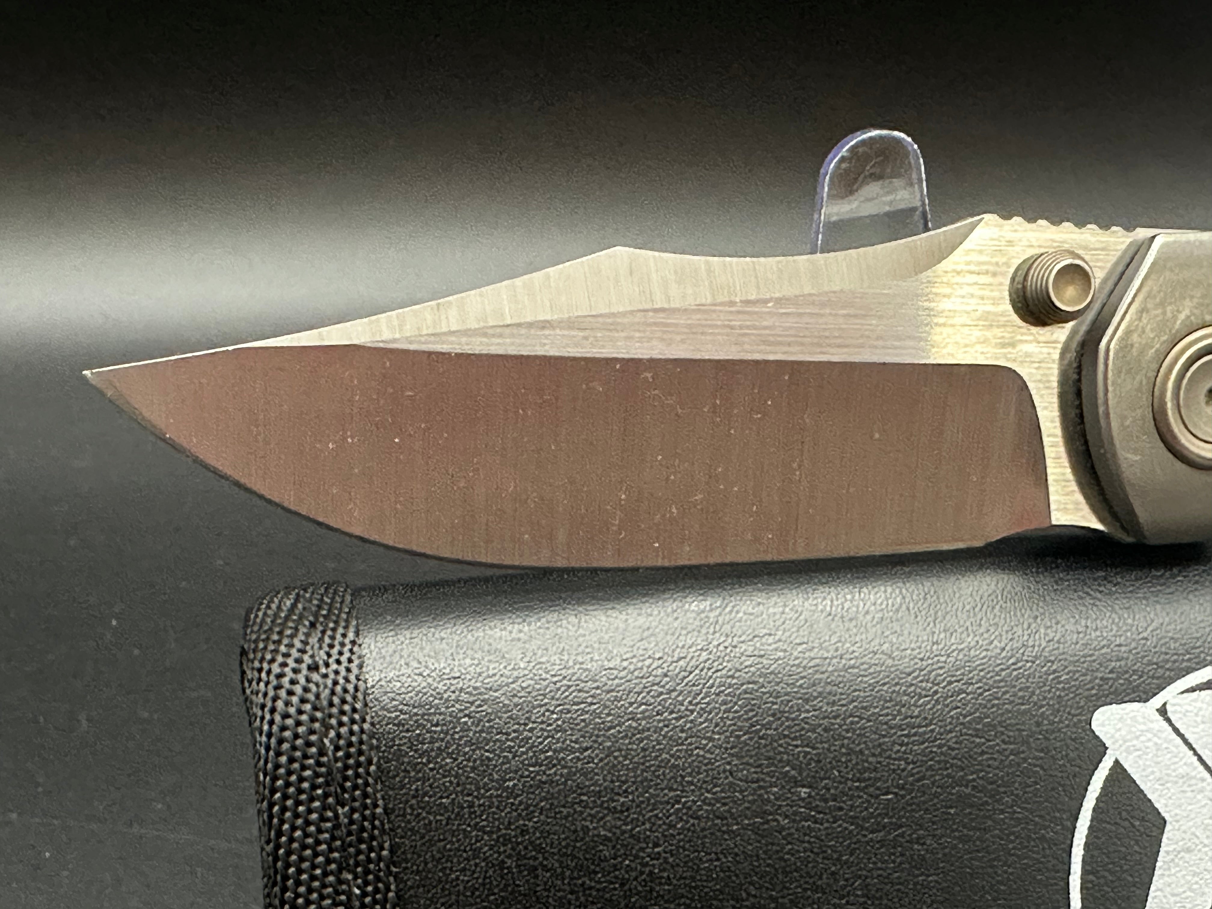 Brian Brown Raptor V1 Folding Knife - Premium EDC Pocket Knife with Titanium Handle for Outdoor, Camping & Everyday Carry (EDC)