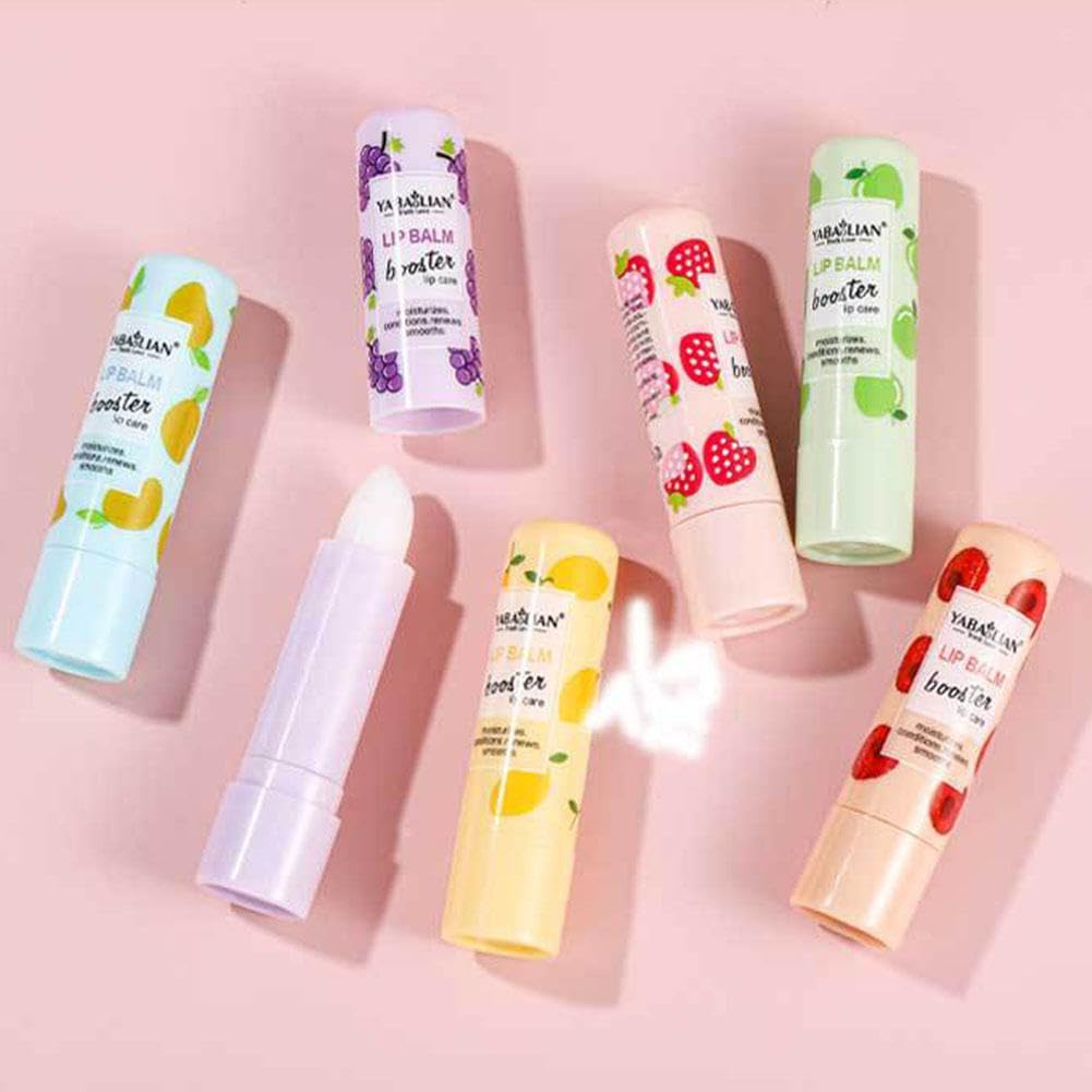 Organic Fruit Lip Balm Set - Long Lasting Moisturizing & Nourishing Lip Care for Dry, Chapped Lips - Natural Flavored Lip Balm for Women & Men - Perfect for Daily Hydration, Winter Protection & On-the-Go Use