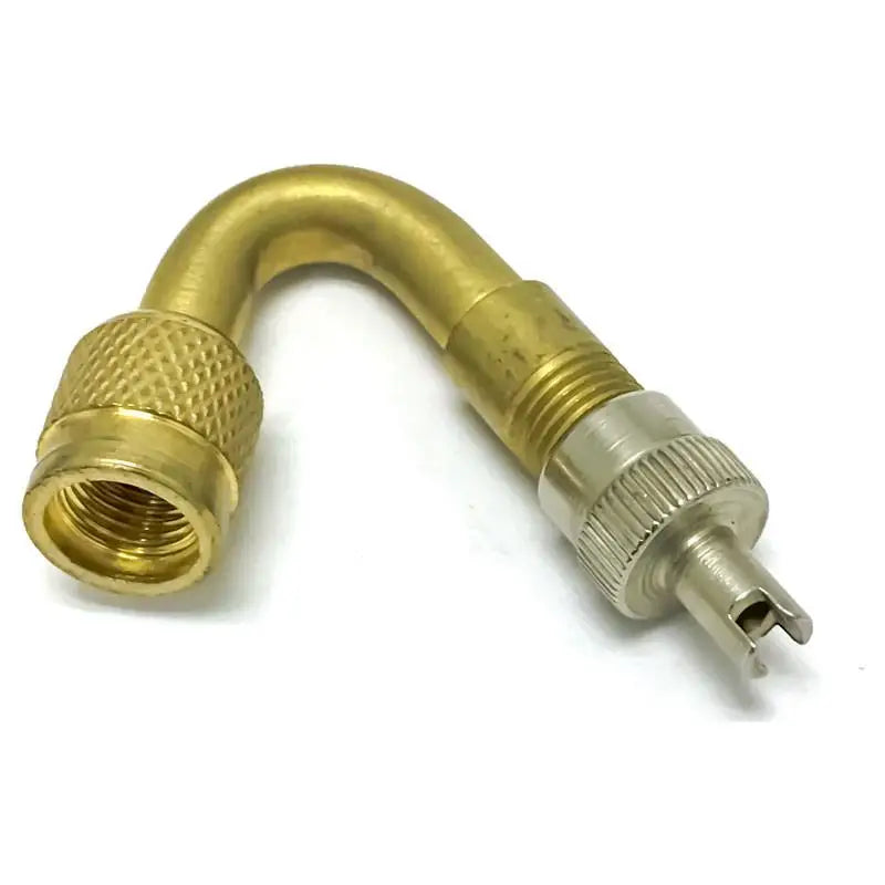 AA Brass Bent Truck Valve Extension (Each) - Heavy Duty Air Inflation Tool for Trucks, Trailers & RVs