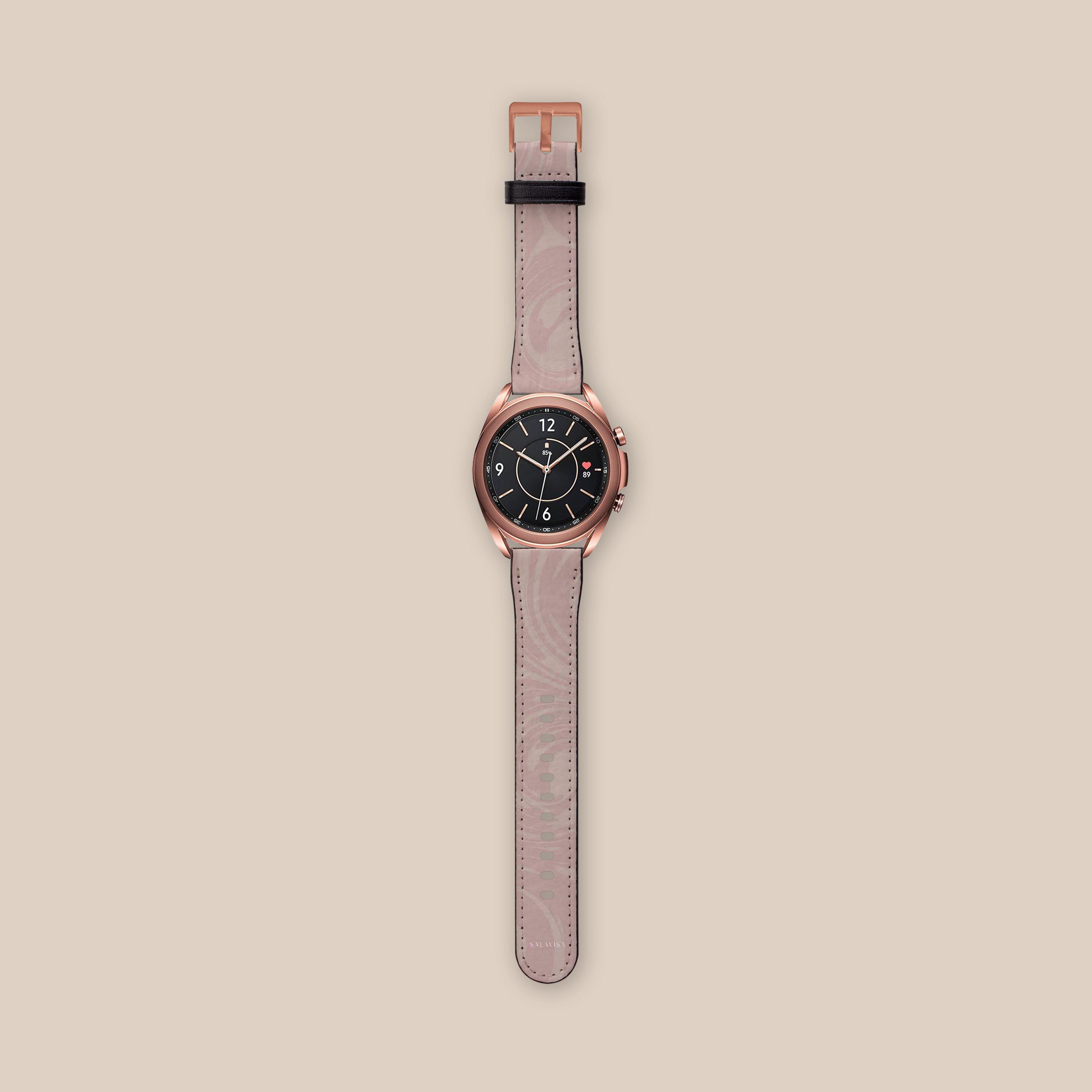 Pink Swirl Galaxy Watch Band for Samsung Galaxy Watch - Stylish & Comfortable Replacement Strap for Women & Men - Perfect for Workouts, Running & Everyday Wear