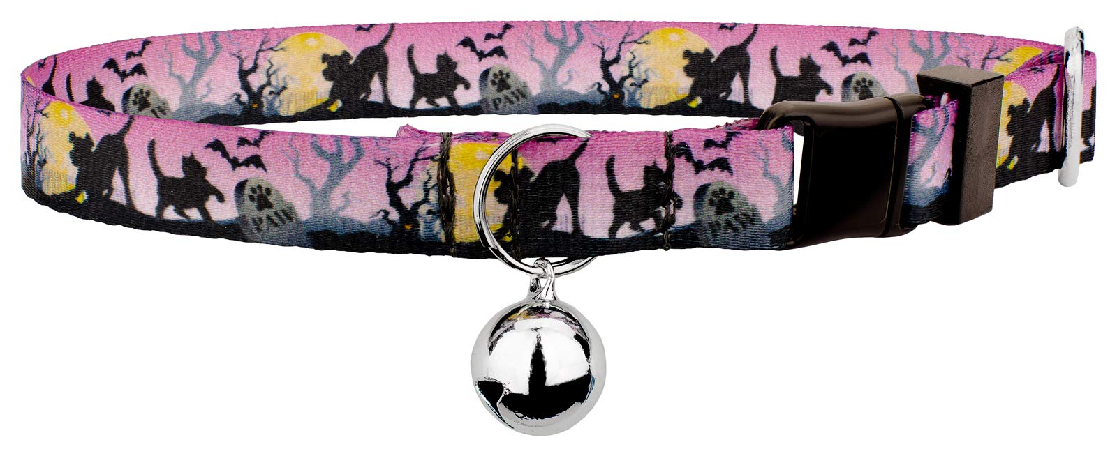 Country Brook Petz Halloween Cat Collar - Reflective Safety Collar with Bell for Indoor/Outdoor Cats - Perfect for Halloween Costumes & Nighttime Adventures