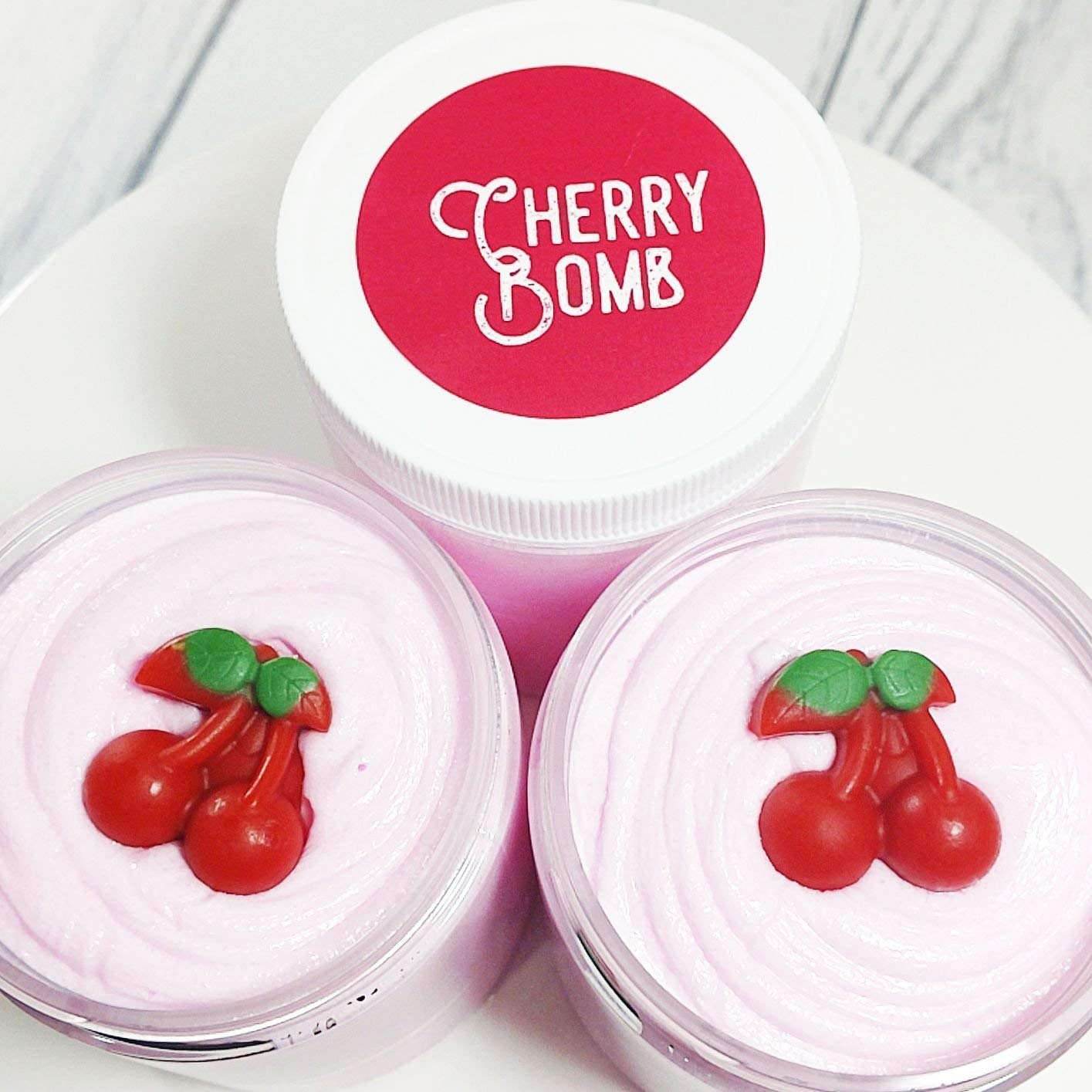 Cherry Scented Whipped Sugar Scrub - Exfoliating Body Soap for Women | Moisturizing & Smoothing Skin Care | Perfect for Shower, Spa & Self-Care Routine