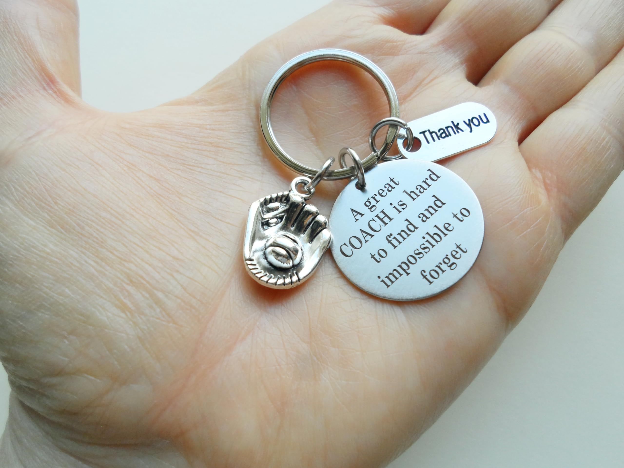 Custom Coach Saying Keychain with Sports Charm - Personalized Coach Appreciation Gift for Baseball, Football & Basketball Coaches - Perfect for End of Season Awards, Thank You Gifts & Team Recognition